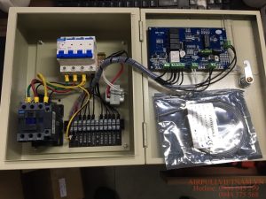 Bảng điều khiển máy sấy khí có ra nhiệt